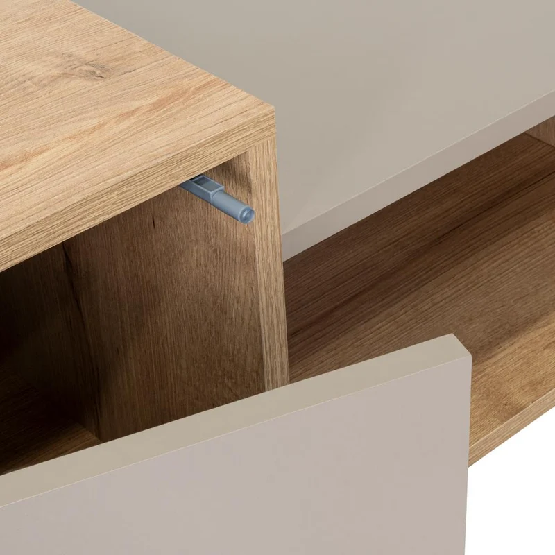 Mesa de Centro Trueno, Café Claro y Cocoa, con Amplio Espacio Ideal para Ubicar Decoraciones