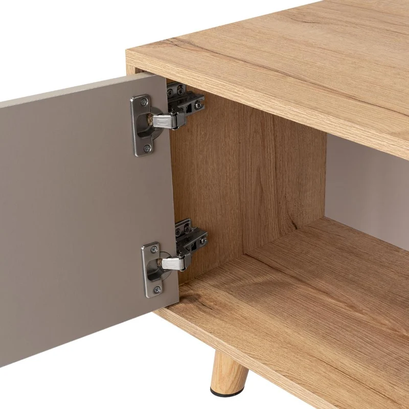Mesa de Centro Trueno, Café Claro y Cocoa, con Amplio Espacio Ideal para Ubicar Decoraciones
