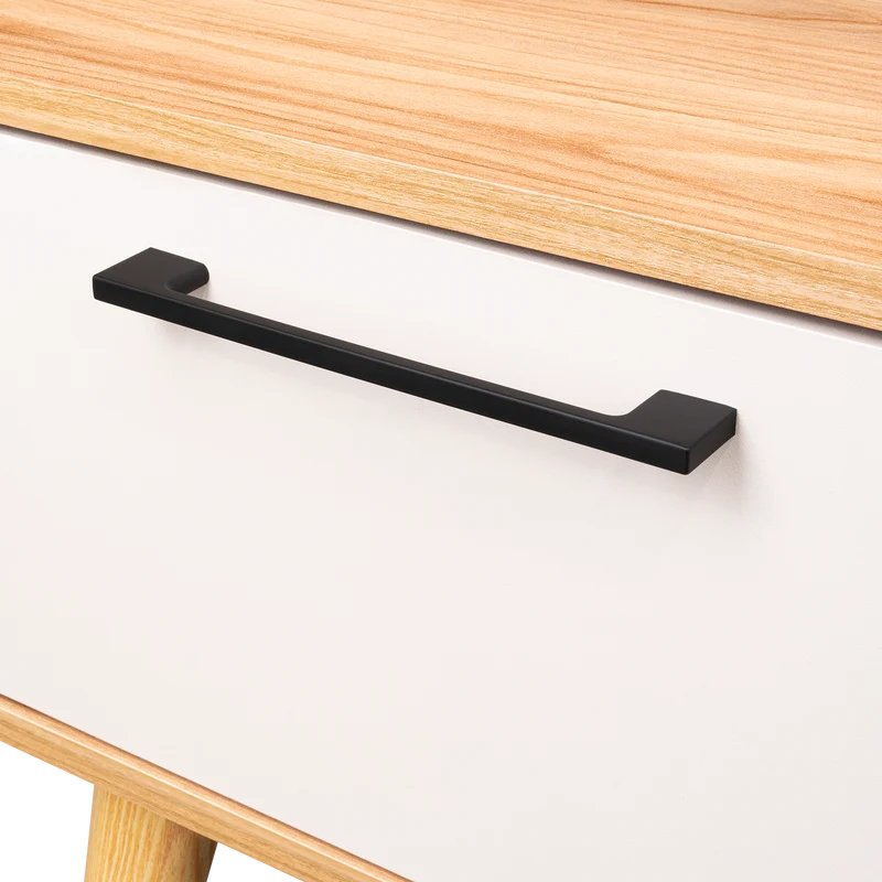 Mesa de Centro Vanez II, Capri y Fresno Europeo, Fácil de Armar