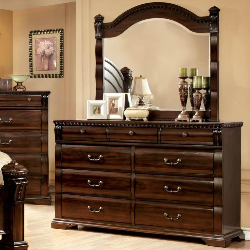 Furniture of America Burleigh Dresser Mirror CM7791M