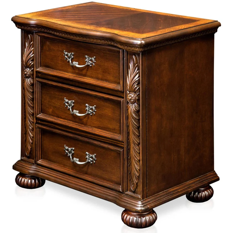 Furniture of America Arthur 3-Drawer Nightstand CM7587N