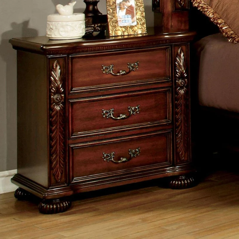 Furniture of America Arthur 3-Drawer Nightstand CM7587N