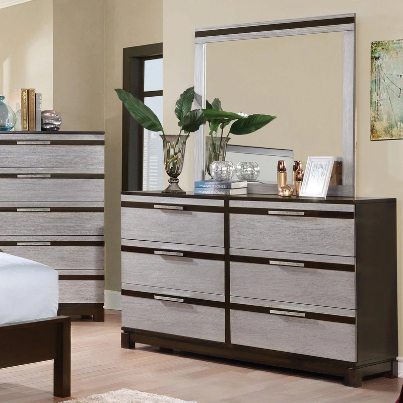 Furniture of America Euclid Dresser Mirror CM7206M