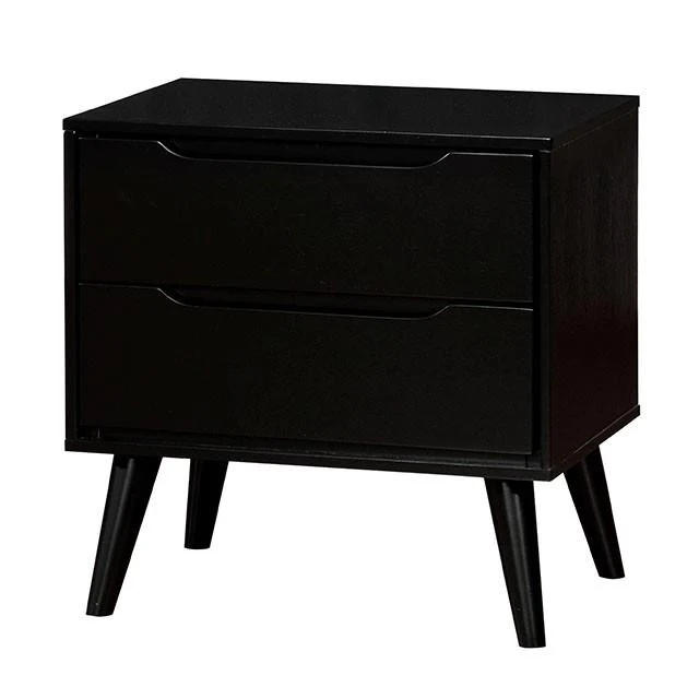 Furniture of America Lennart 2-Drawer Nightstand CM7386BK-N