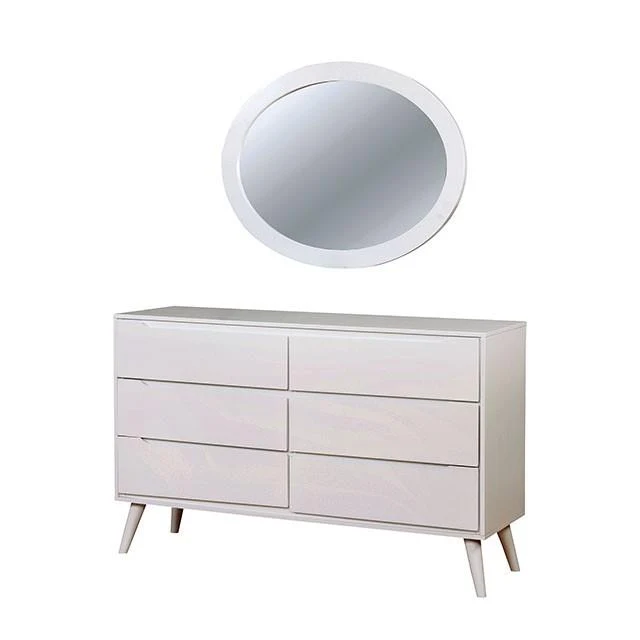 Furniture of America Lennart Dresser Mirror CM7386WH-MO