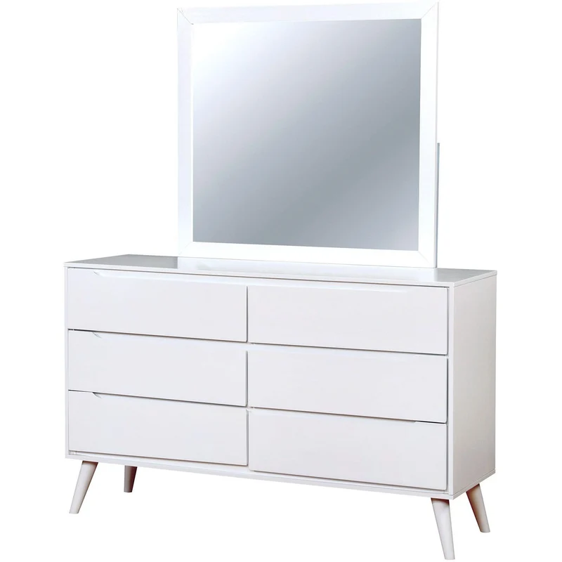 Furniture of America Lennart Dresser Mirror CM7386WH-M
