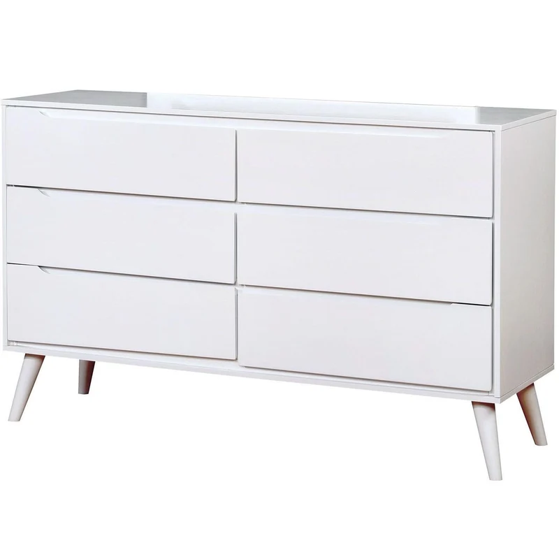 Furniture of America Lennart 6-Drawer Dresser CM7386WH-D
