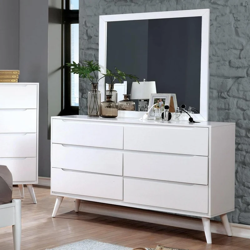 Furniture of America Lennart 6-Drawer Dresser CM7386WH-D