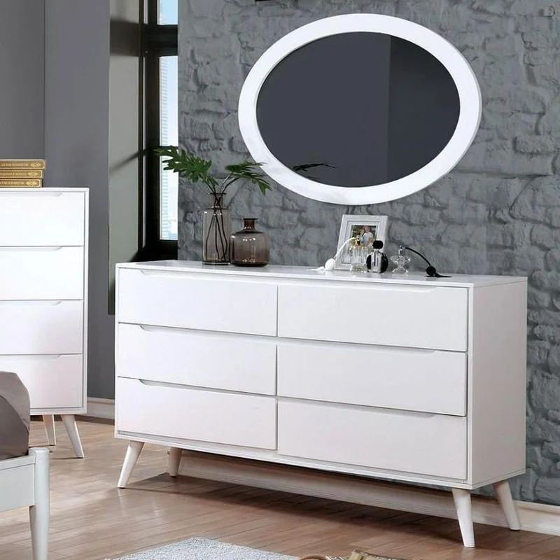 Furniture of America Lennart 6-Drawer Dresser CM7386WH-D