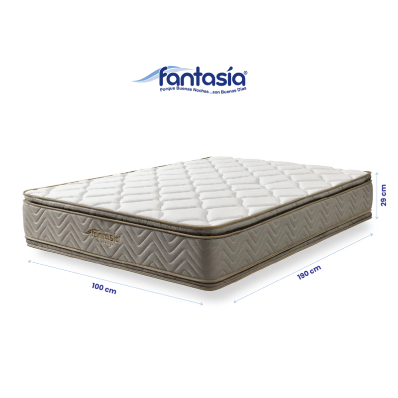 Colchón Galaxy Sencillo de 100X190 Cm Marca Fantasía Marca Fantasía