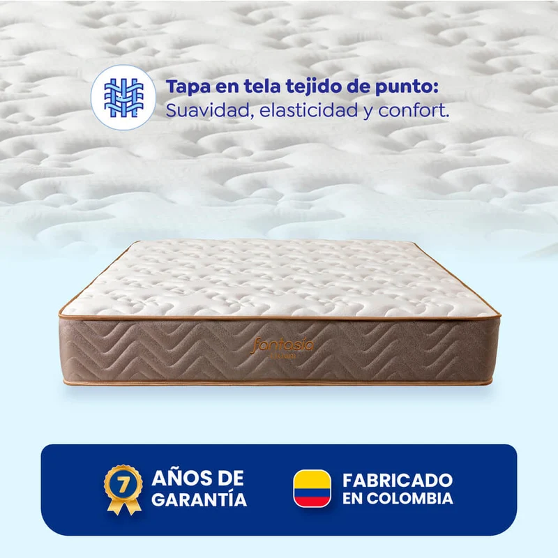 Colchón Litium de 100X190 Cm Marca Fantasí Marca Fantasía