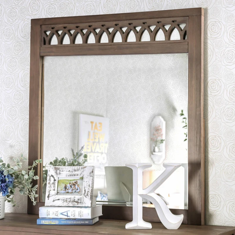 Furniture of America Zaragoza Dresser Mirror CM7585M
