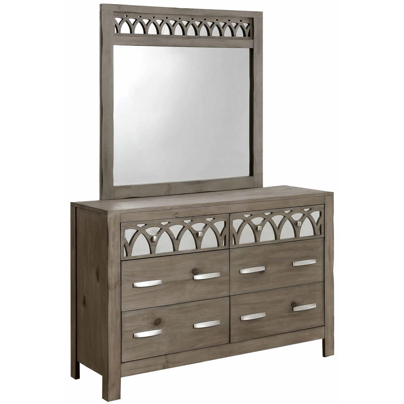 Furniture of America Zaragoza Dresser Mirror CM7585M