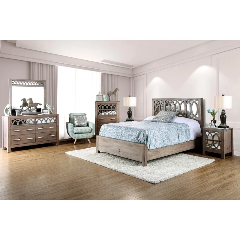 Furniture of America Zaragoza Dresser Mirror CM7585M