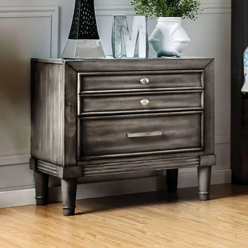 Furniture of America Daphne 2-Drawer Nightstand CM7556N