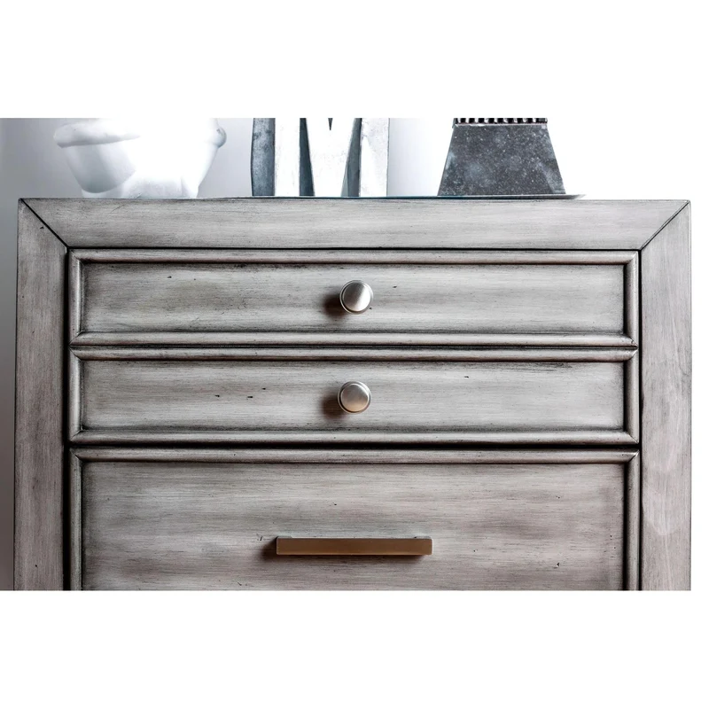 Furniture of America Daphne 2-Drawer Nightstand CM7556N