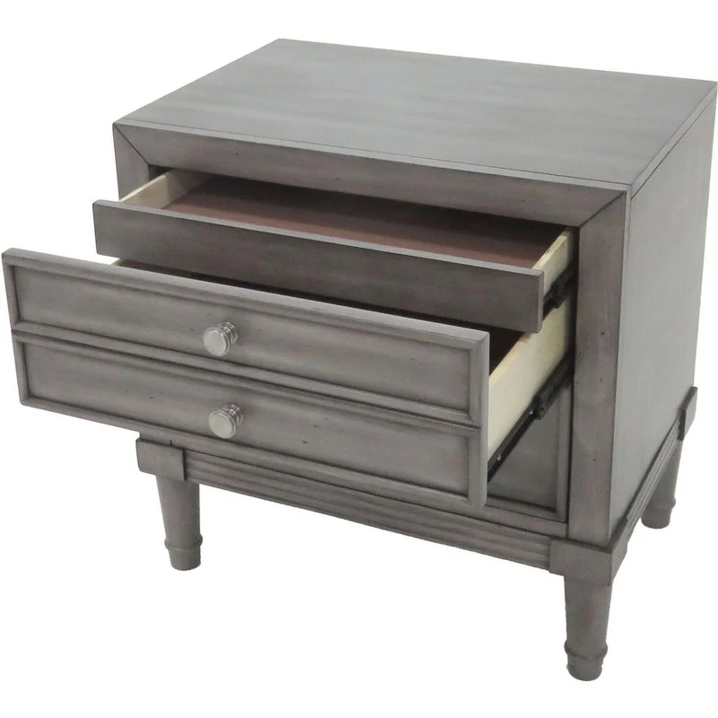Furniture of America Daphne 2-Drawer Nightstand CM7556N