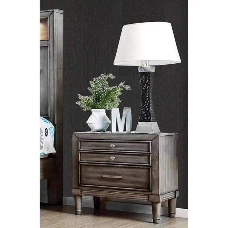 Furniture of America Daphne 2-Drawer Nightstand CM7556N
