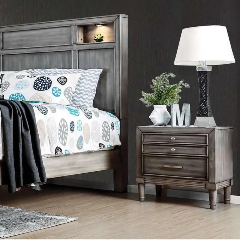 Furniture of America Daphne 2-Drawer Nightstand CM7556N