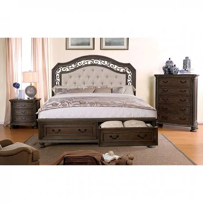 Furniture of America Persephone 3-Drawer Nightstand CM7661N