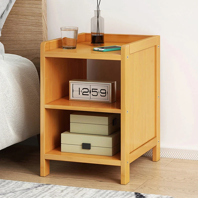 Modern Minimalist Rectangular Bamboo MDF Board 2/3 Tier For Bedroom