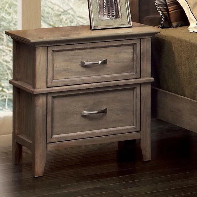Furniture of America Loxley 2-Drawer Nightstand CM7351N