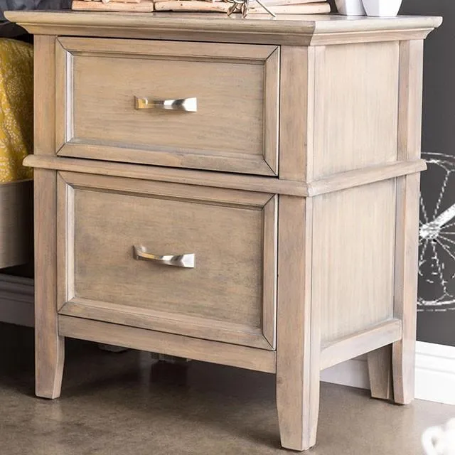 Furniture of America Loxley 2-Drawer Nightstand CM7351N
