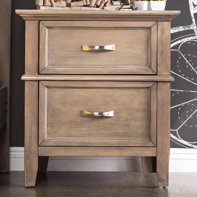 Furniture of America Loxley 2-Drawer Nightstand CM7351N