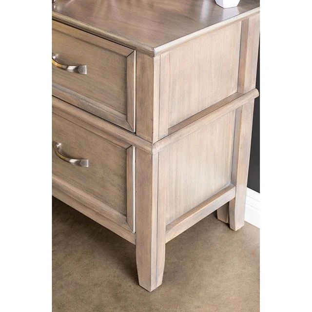 Furniture of America Loxley 2-Drawer Nightstand CM7351N