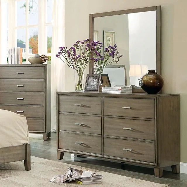Furniture of America Enrico Dresser Mirror CM7068GY-M
