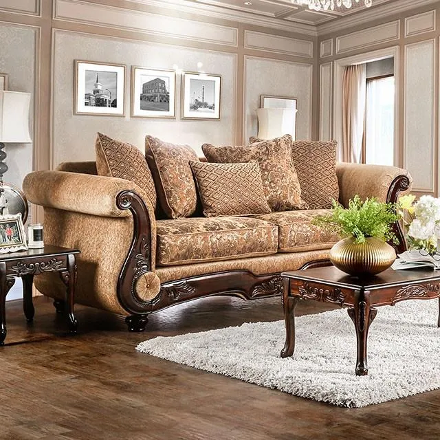 Furniture of America Nicanor Stationary Fabric Sofa SM6407-SF