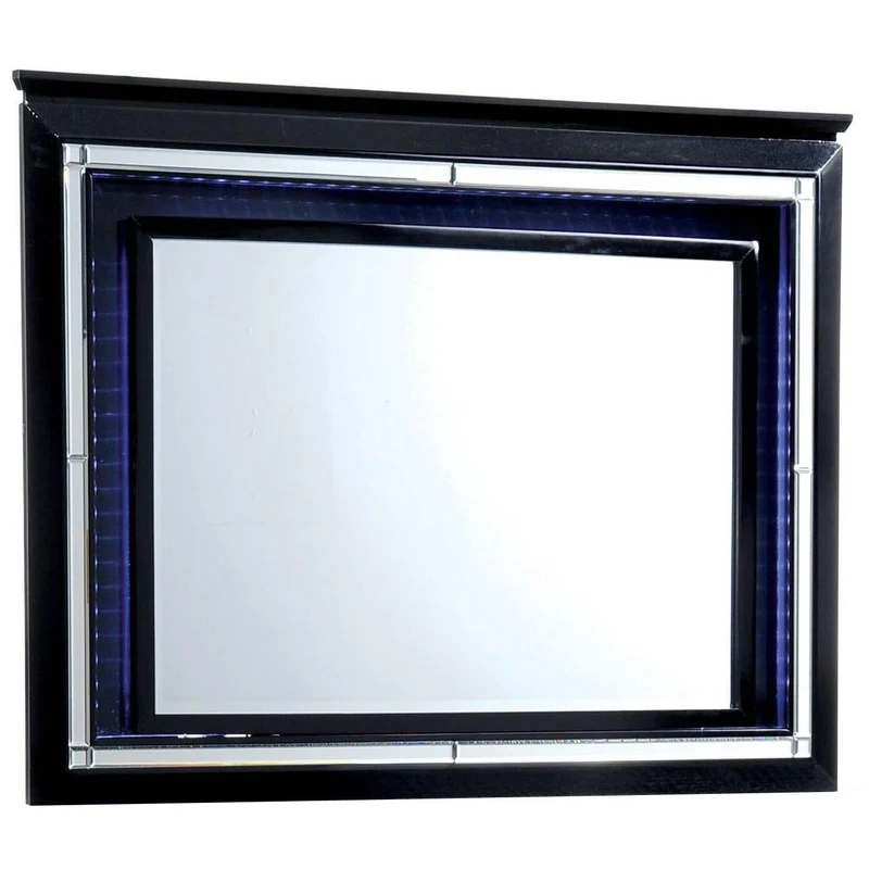 Furniture of America Bellanova Dresser Mirror CM7979BK-M