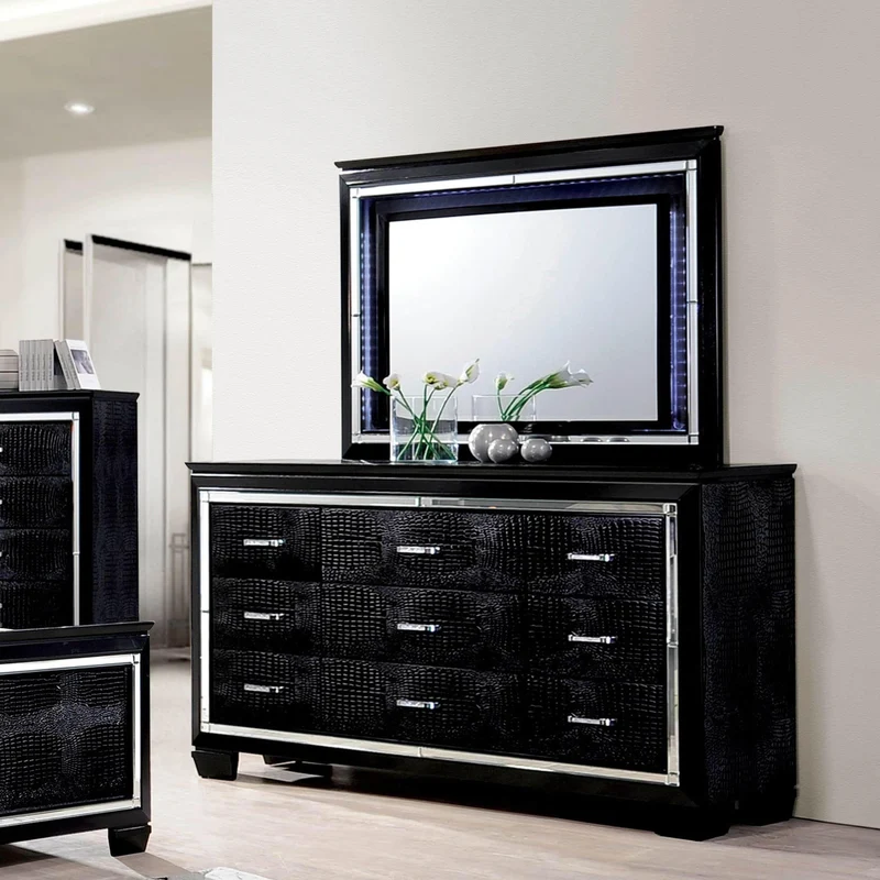 Furniture of America Bellanova 9-Drawer Dresser CM7979BK-D