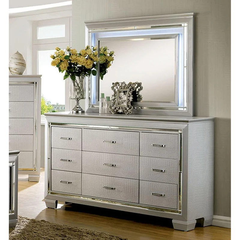 Furniture of America Bellanova 9-Drawer Dresser CM7979SV-D