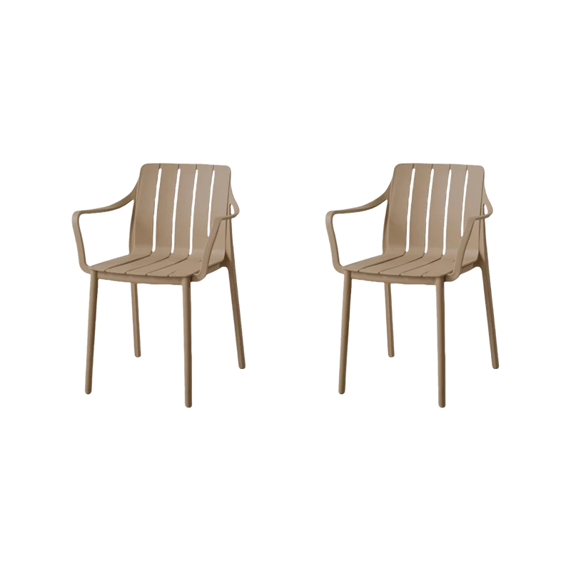 Combo Vive, Incluye Mesa Redonda y 2 Sillas en Color Taupe