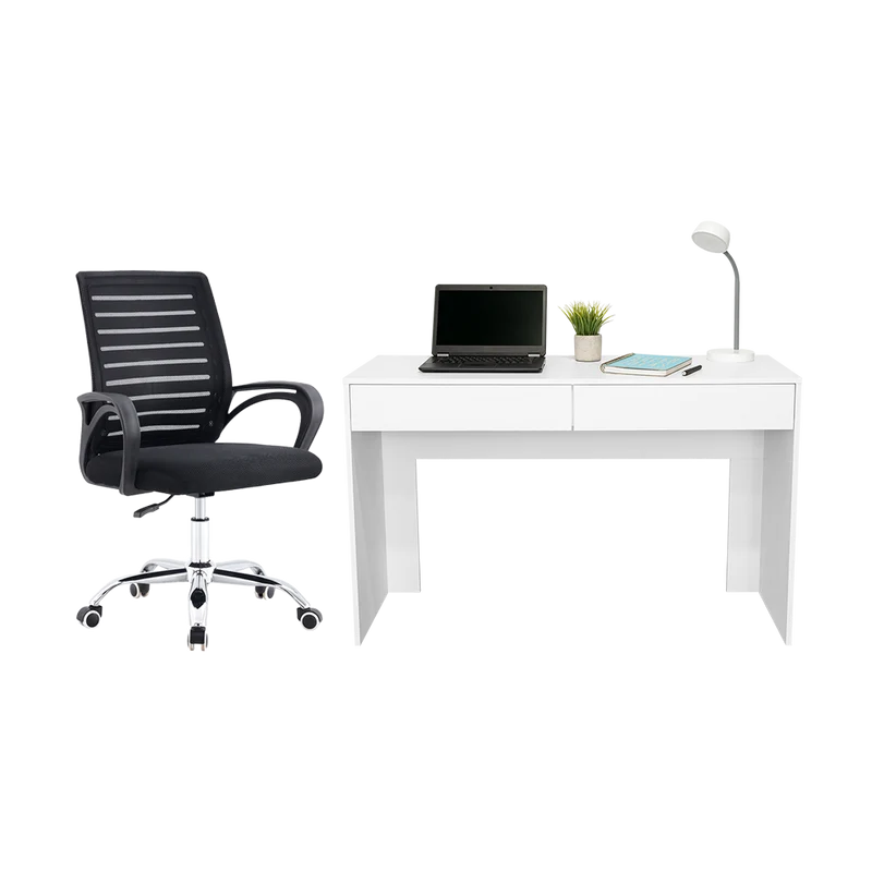 Combo para Oficina Yarik, Incluye Escritorio y Silla de Escritorio
