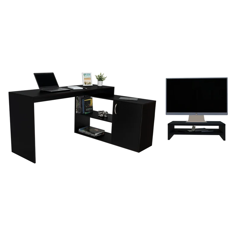 Combo para Oficina Savona, Incluye Escritorio y Base Monitor