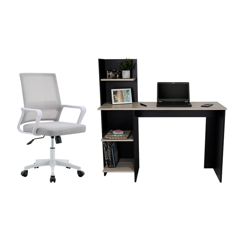 Combo para Oficina Nórdik, Incluye Escritorio y Silla de Escritorio