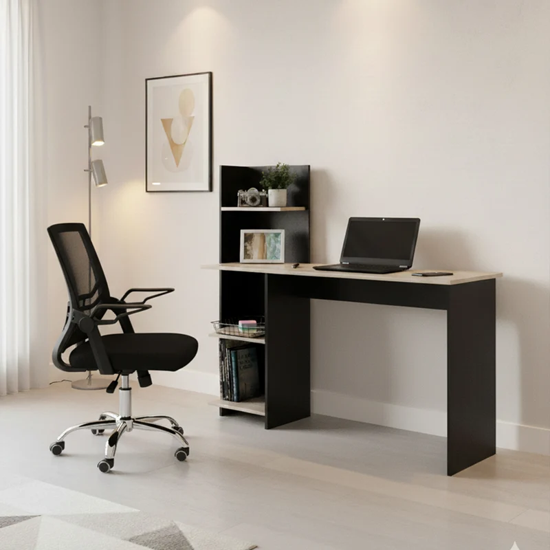 Combo para Oficina Orvik, Incluye Escritorio y Silla de Escritorio