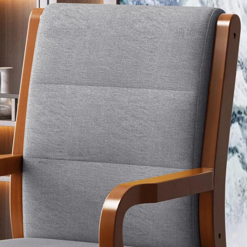 Modern Luxury Rectangular Plywood Rubberwood Fabric PU Leather Chair Backrest Armrest For Living Room