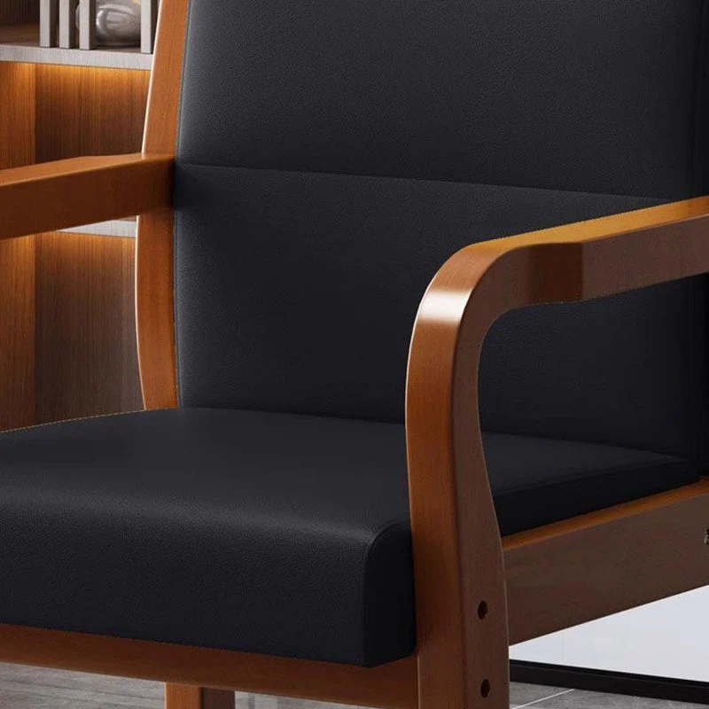Modern Luxury Rectangular Plywood Rubberwood Fabric PU Leather Chair Backrest Armrest For Living Room