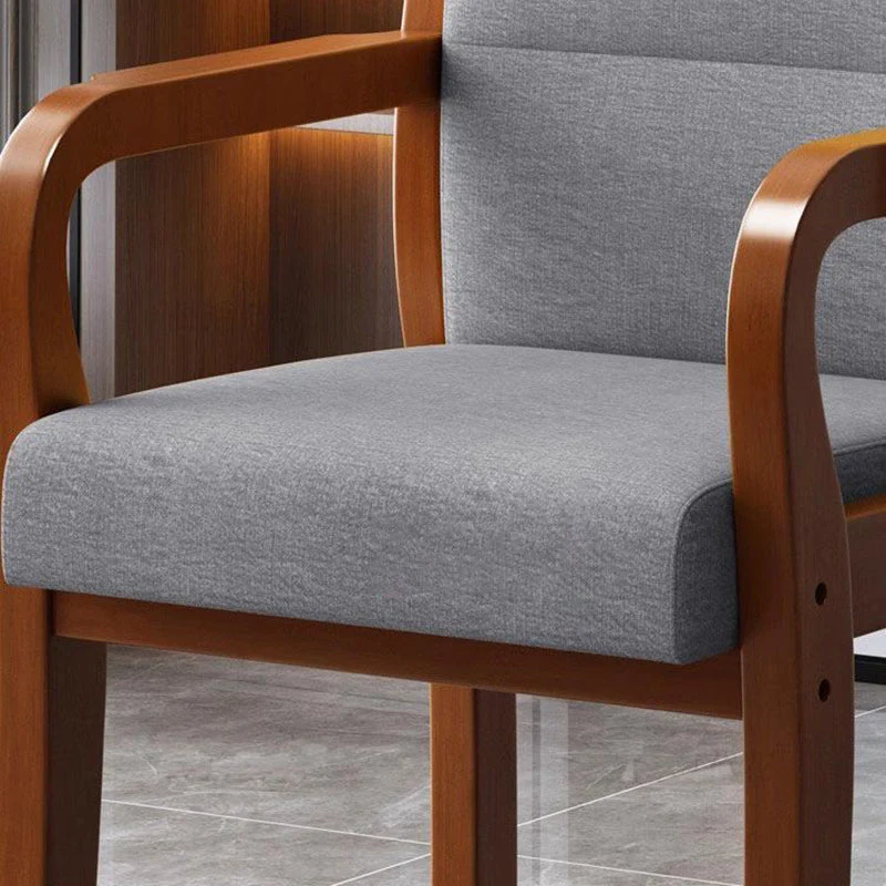 Modern Luxury Rectangular Plywood Rubberwood Fabric PU Leather Chair Backrest Armrest For Living Room