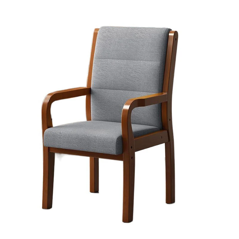 Modern Luxury Rectangular Plywood Rubberwood Fabric PU Leather Chair Backrest Armrest For Living Room
