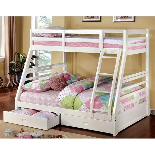 Furniture of America California CM-BK588WH Bunk Bed