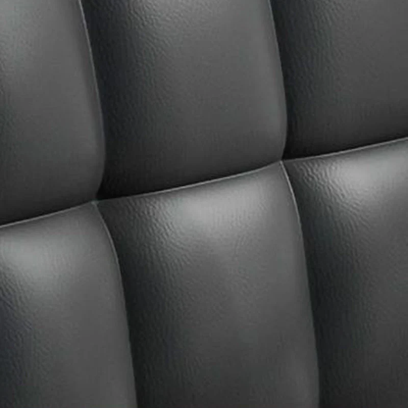 Modern Minimalist Synthetic Leather Linen-Look Fabric Steel Square Rectangle Plaid Desk Chair Backrest Armrest For Home Office