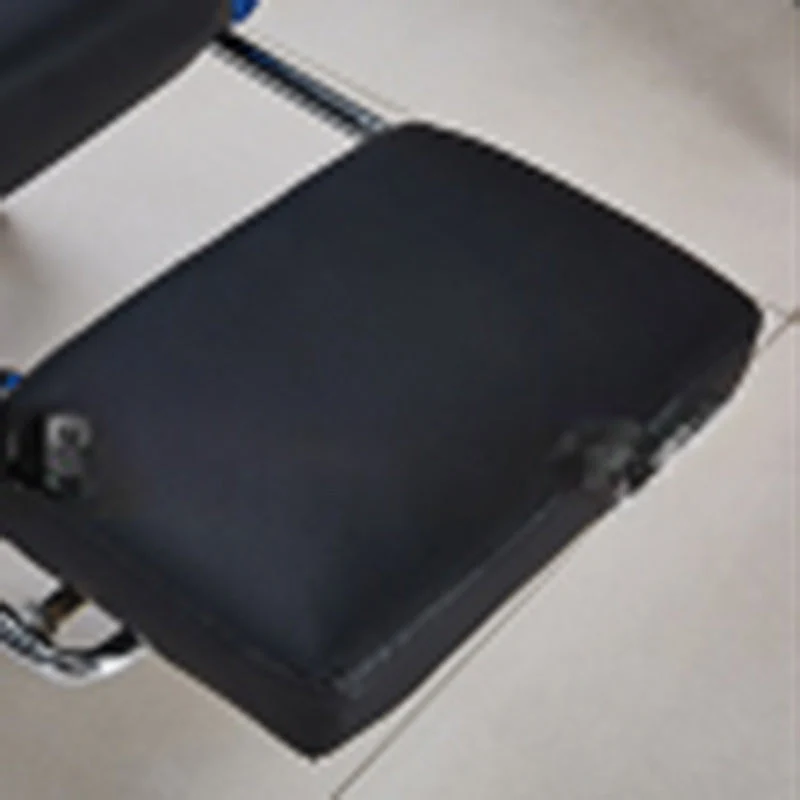 Modern Minimalist Faux Leather Metal Nylon Rectangle Arc Desk Chair Backrest Armrest Footrest For Home Office
