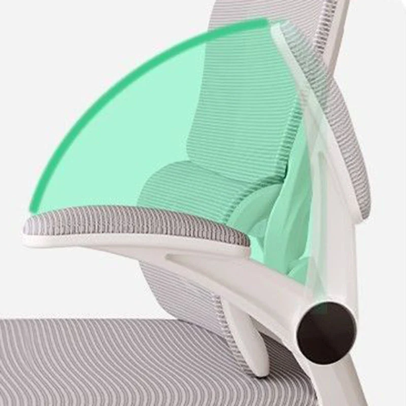 Modern Minimalist Breathable Mesh Fabric Nylon Rectangle Square Triangle Curve Desk Chair Backrest Armrest For Home Office