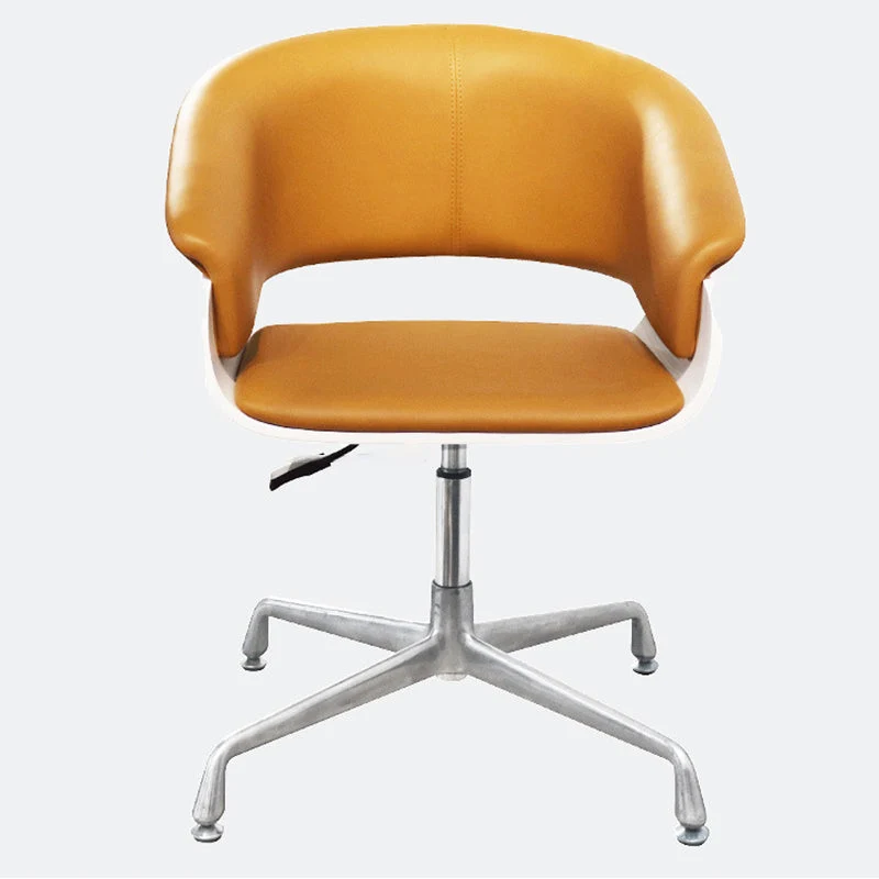 Modern Minimalist Square Faux Leather Microfiber Leather Top Grain Leather Contact Surface Liftable Desk Chair Backrest Armrest For Home Office