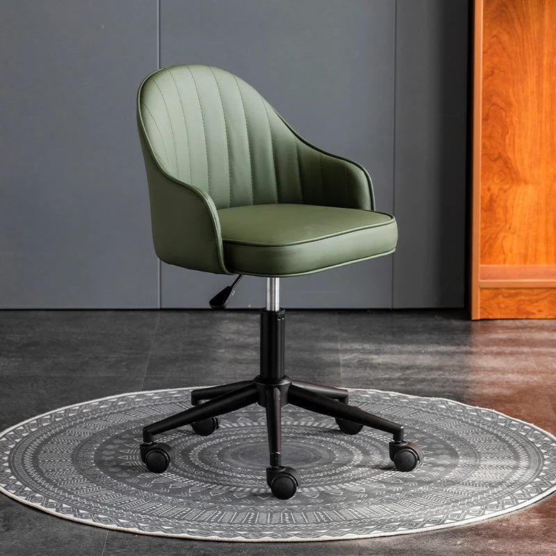 Modern Simplicity Faux Leather Sponge Stainless Steel SGS Desk Chair Backrest Movable For Home Office