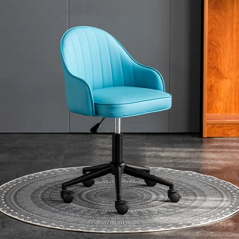 Modern Simplicity Faux Leather Sponge Stainless Steel SGS Desk Chair Backrest Movable For Home Office